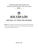 Anh chị hãy phân tích quan điểm của hồ chí minh về độc lập dân tộc giá trị của quan điểm nêu trên đối với việc giữ vững độc lập chủ quyền toàn vẹn lãnh thổ của đất nước ta hiện nay