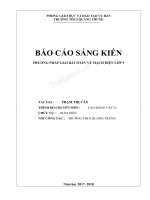 Sáng kiến kinh nghiệm thcs phương pháp giải bài toán về mạch điện lớp 9