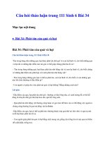 Câu Hỏi Thảo Luận Trang 111 Sinh 6 Bài 34.Pdf