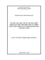 Demo Luận văn thạc sĩ khoa học giáo dục tổ chức dạy học chủ đề “hệ mặt trời” trong dạy học môn khoa học tự nhiên lớp 8 nước chdcnd lào theo định hướng giáo dục stem