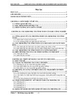 Báo cáo bài tập lớn: Thiết kế hệ thống điện cho xí nghiệp chế tạo máy kéo