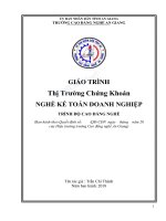 Giáo trình thị trường chứng khoán (nghề kế toán doanh nghiệp   trình độ cao đẳng)   trường cao đẳng nghề an giang