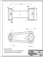 BẢN VẼ CAD QUY TRÌNH GIA CÔNG CHI TIẾT TAY BIÊN - CÓ ĐÍNH KÈM FILE CAD