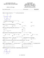 Đề ôn thi thptqg môn toán (17)