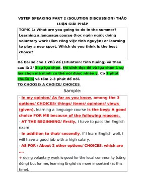 Vstep Speaking Part 2 For Students Vstep Speaking Part 2 For Students