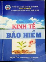 Giáo trình kinh tế bảo hiểm (tái bản lần thứ hai) phần 1