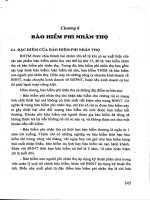 Giáo trình kinh tế bảo hiểm (tái bản lần thứ hai) phần 2