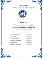 Tiểu luận đàm phán trong kinh doanh quốc tế tên đề tài đàm phán trong các hợp đồng khác