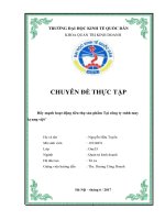 Chuyên đề thực tập đẩy mạnh hoạt động tiêu thụ sản phẩm tại công ty trách nhiệm hữu hạn may kyung việt