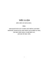 Tiểu luận cao học môn xây dựng đảng, những giải pháp nhằm đấu tranh ngăn chặn những quan điểm sai trái, thù địch trên mạng xã hội hiện nay