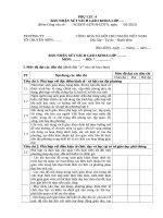 347 phụ lục 4 bản nhận xét sgk lớp 8, 11