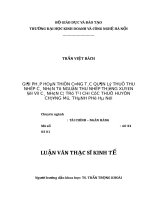 Luận văn thạc sĩ hubt công tác quản lý thuế thu nhập cá nhân từ nguồn thu nhập thường xuyên đối với cá nhân cư trú tại chi cục thuế huyện chương mỹ, thành phố hà nội