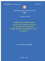 Nghiên cứu đặc điểm lâm sàng, cận lâm sàng và kết cục thai kỳ ở các thai phụ thừa cân, béo phì tại bệnh viện phụ sản thành phố cần thơ năm 2020 2022