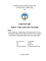 Luận văn tốt nghiệp quy trình kiểm toán khoản mục tài sản cố định hữu hình trong kiểm toán báo cáo tài chính do công ty tnhh hãng kiểm toán aasc thực hiện
