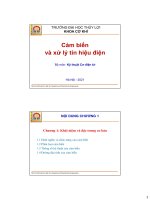 Cảm Biến Và Xử Lý Tín Hiệu Điện - Đại Học Thủy Lợi.pdf