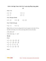 Giai vo bai tap toan 4 bai 116 luyen tap phep cong phan so