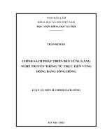 Tài Liệu Chính Sách Phát Triển Bền Vững Làng Nghề Truyền Thống Từ Thực Tiễn Vùng Đồng Bằng Sông Hồng.pdf