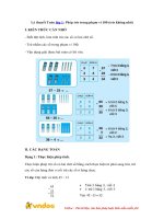 Ly thuyet toan lop 1 phep tru trong pham vi 100 tru khong nho