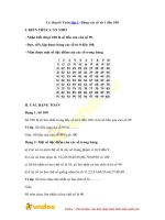 Ly thuyet toan lop 1 bang cac so tu 1 den 100