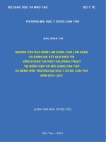 Nghiên cứu đặc điểm lâm sàng, cận lâm sàng và đánh giá kết quả điều trị viêm xoang tái phát sau phẫu thuật tại bệnh viện tai mũi họng cần thơ và bệnh viện trường đại học y dược cần thơ