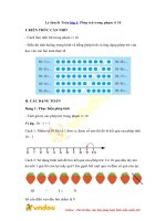 Ly thuyet toan lop 1 phep tru trong pham vi 10