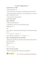 Ly thuyet toan lop 2 bang tru