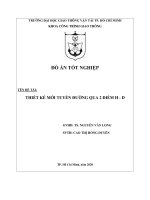 Tài Liệu Kỹ Thuật Công Trình Giao Thông Thiết Kế Mới Tuyến Đường Qua 2 Điểm H-D - Copy.pdf