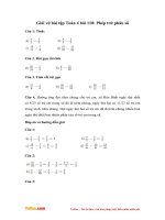 Giai vo bai tap toan 4 bai 118 phep tru phan so