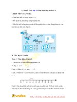 Ly thuyet toan lop 1 phep tru trong pham vi 4