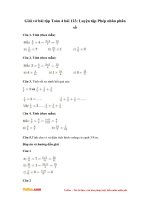 Giai vo bai tap toan 4 bai 123 luyen tap phep nhan phan so