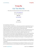 Gọi Tên Mùa Hạ - Trang Hạ.docx