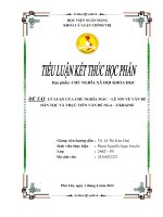 Đề tài lý luận của chủ nghĩa mác lê nin về vấn đề dân tộc và thực tiễn vấn đề nga ukraine