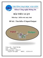 Tiểu Luận Môn Học  Kiến Trúc Máy Tính Đề Tài  Tìm Hiểu Về Inputoutput.pdf