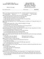 Đề ôn thi thpt môn lịch sử (9)