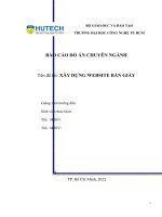 Đề tài xây dựng website bán giày