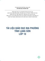 Tài Liệu Giáo Dục Địa Phương Tỉnh Lạng Sơn Lớp 10.Pdf