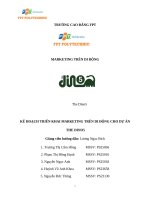 Marketing trên di động  the dino5 kế hoạch triển khai marketing trên di động cho dự án the dino5