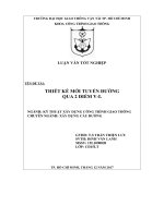 Đồ án Thiết kế mới tuyến đường qua 2 điểm VL