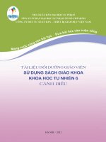 Tài liệu bồi dưỡng giáo viên sử dụng SGK Khoa học tự nhiên 6 Cánh diều
