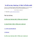 Sơ đồ tư duy sinh học 12 bài 2 dễ hiểu nhất