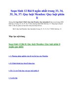 Soạn sinh 12 bài 8 ngắn nhất trang 33, 34, 35, 36, 37  quy luật menđen  quy luật phân li