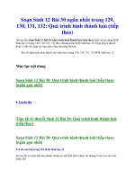 Soạn sinh 12 bài 30 ngắn nhất trang 129, 130, 131, 132  quá trình hình thành loài (tiếp theo)