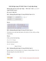 Giai bai tap trang 153 sgk toan 4 luyen tap chung