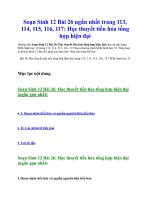 Soạn sinh 12 bài 26 ngắn nhất trang 113, 114, 115, 116, 117  học thuyết tiến hóa tổng hợp hiện đại