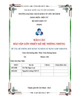 Báo cáo bài tập lớn thiết kế hệ thống nhúng đề tài hệ thống rót rượu tự động sử dụng chip arduino