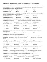 Đề ôn thi tốt nghiệp THPT môn Tiếng Anh năm 2023 - Đề số 9