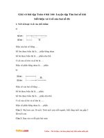 Giai vo bai tap toan 4 bai 144 luyen tap tim hai so khi biet hieu va ti so