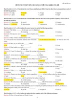 Đề ôn thi tốt nghiệp THPT môn Tiếng Anh năm 2023 - Đề số 12