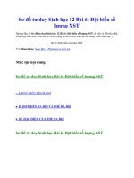 Sơ đồ tư duy sinh học 12 bài 6  đột biến số lượng nst