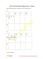 Giai vo bai tap tieng viet lop 4 tuan 33 chinh ta